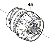 engrenage GSR 10,8 V-LI-2 / GSR 18-2-LI / GSR 14,4-2-LI / GSR 12V-15